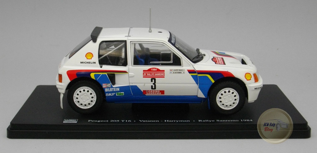 Maqueta Salvat Peugeot 205 T16 1984 | Escala 1/24 | Rallye Vatanen #3 | Jumajo