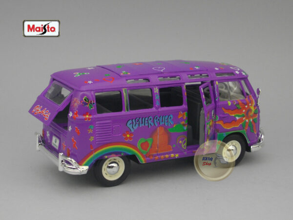 Volkswagen Classic Bus “Hippie Line” 1:24 Maisto