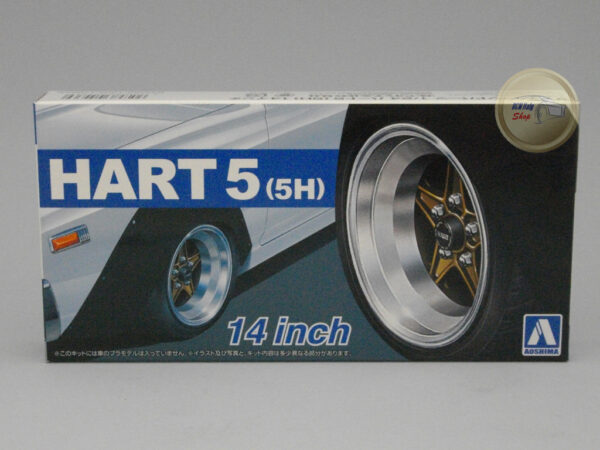 Wheels Kit #65 – Hart 5 (5H) 14 inch 1:24 Aoshima
