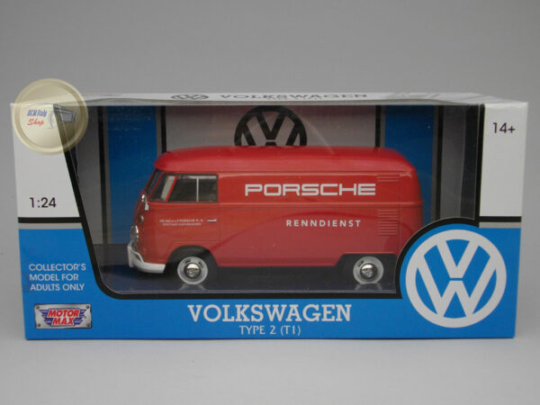 Volkswagen Type 2 (T1) Delivery Van “Porsche Renndienst” 1:24 Motormax