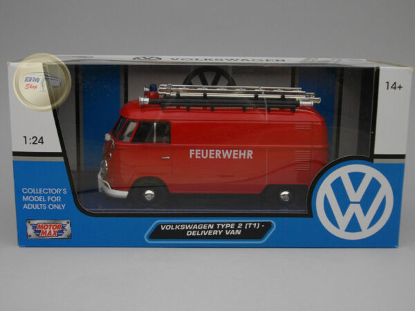 Volkswagen Type 2 (T1) Delivery Van “Feuerwehr” 1:24 Motormax