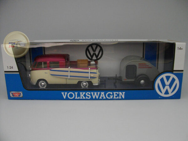 Volkswagen T2 Pick-Up “Week -end to the Beach Set” 1:24 Motormax