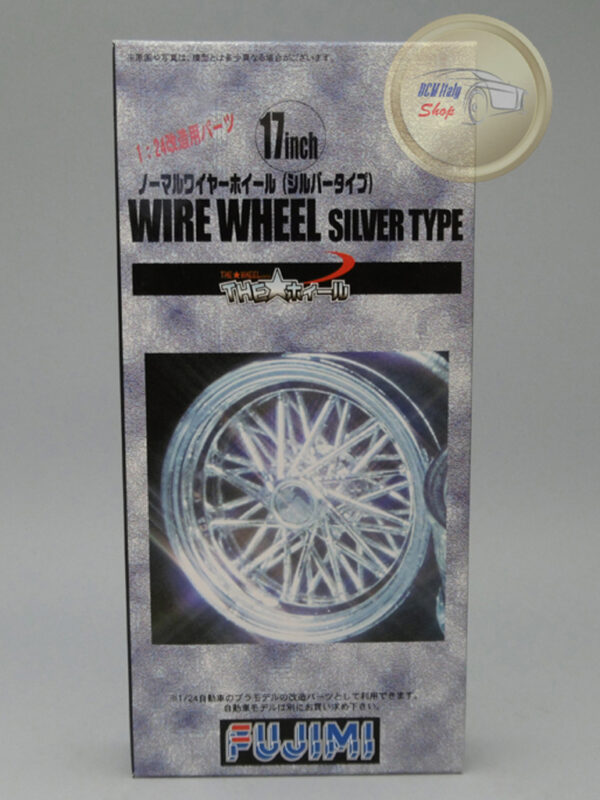 Wheels Kit #53 – Wire Wheels Silver Type – 17 inch 1:24 Fujimi