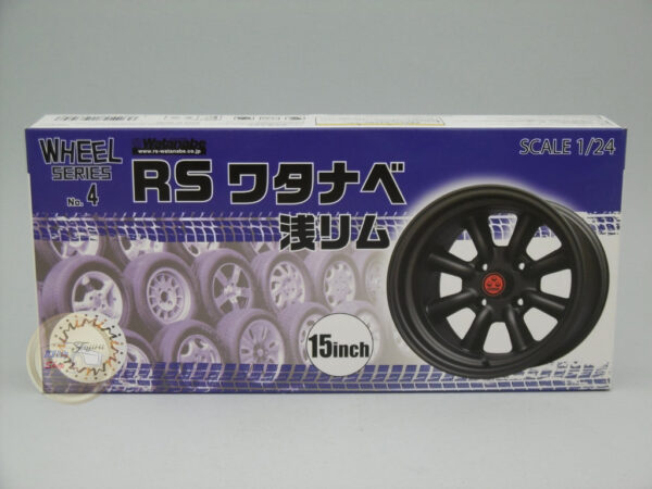 Wheels Kit #04 – RS Watanabe Shallow Rim – 15 Inch 1:24 Fujimi