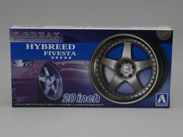 Wheels Kit #100 – K Break Hybreed Fivesta 20 Inch 1:24 Aoshima